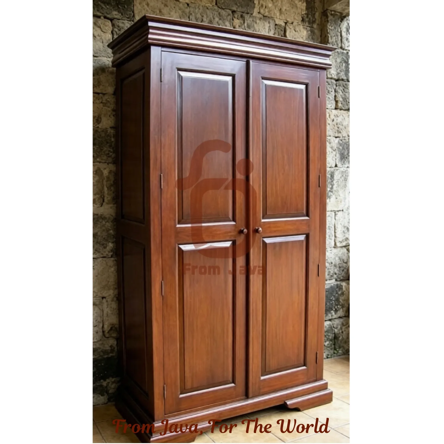 CLASSIC TEAK WOOD WARDROBE