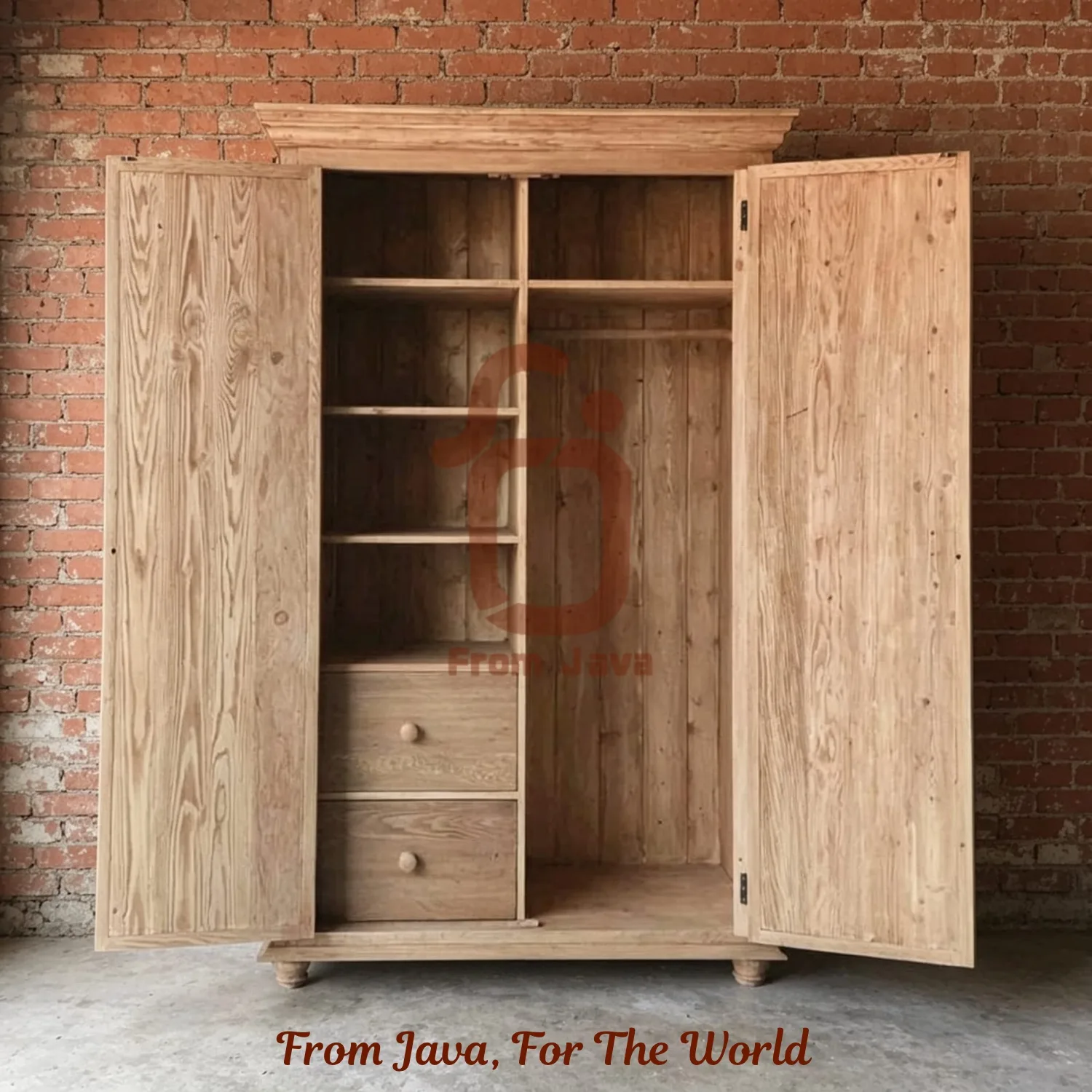 MID-CENTURY TEAK WARDROBE