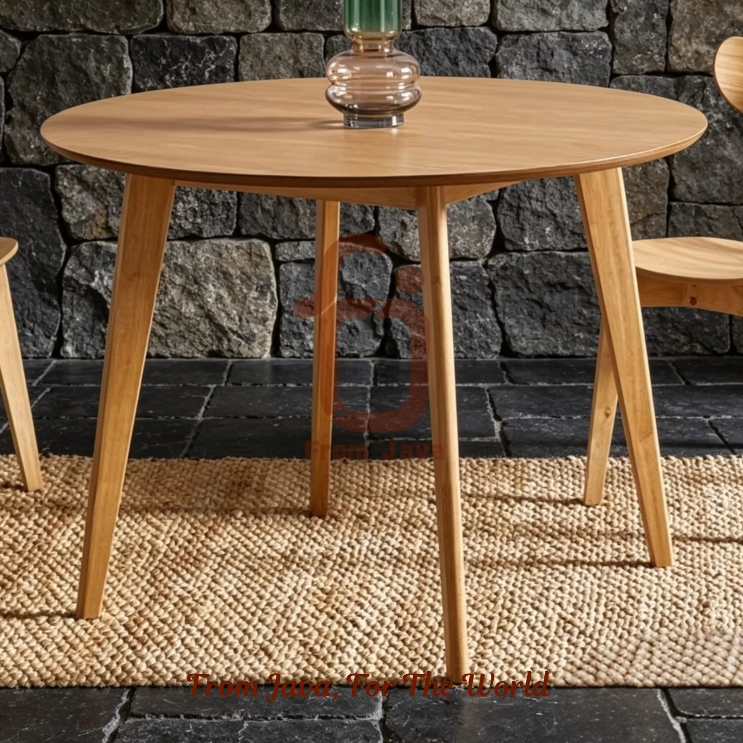 Round Teak Wood Dining Table